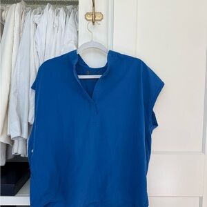 Figs Women's Vibrant Blue Blouse
